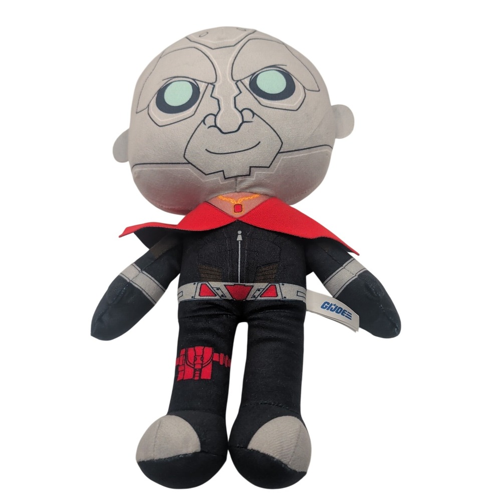 Hasbro GI Joe Plush Toy 11.5in Gray Destro Cobra Commander Polyester 2022